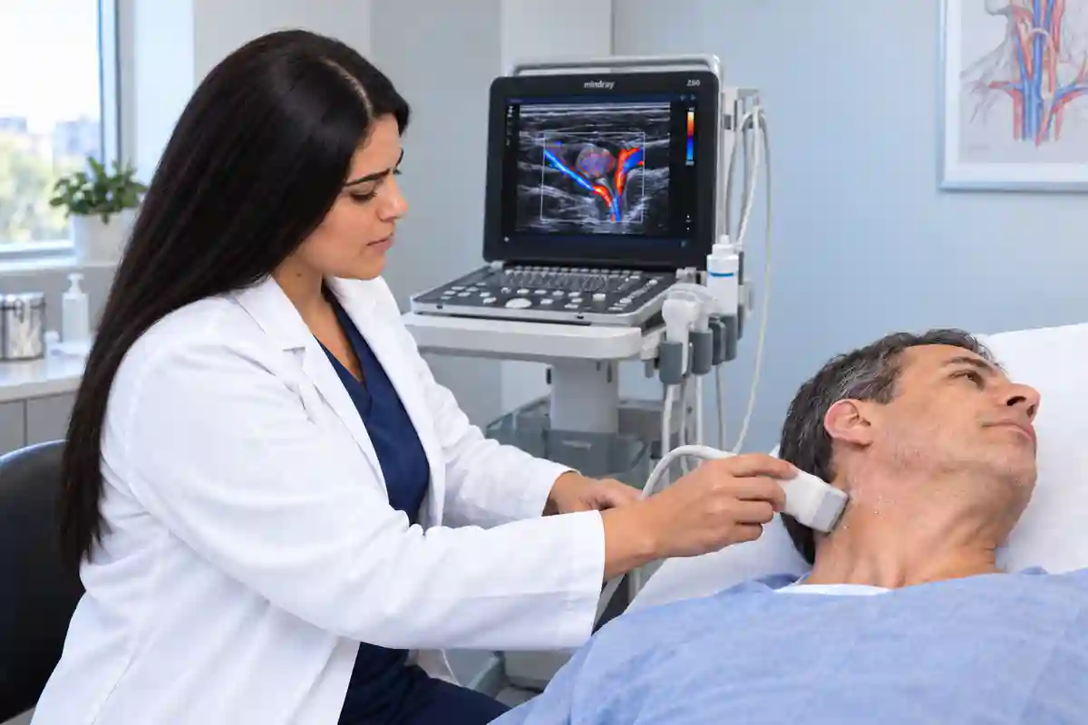 Valoración de una masa cervical mediante eco Doppler